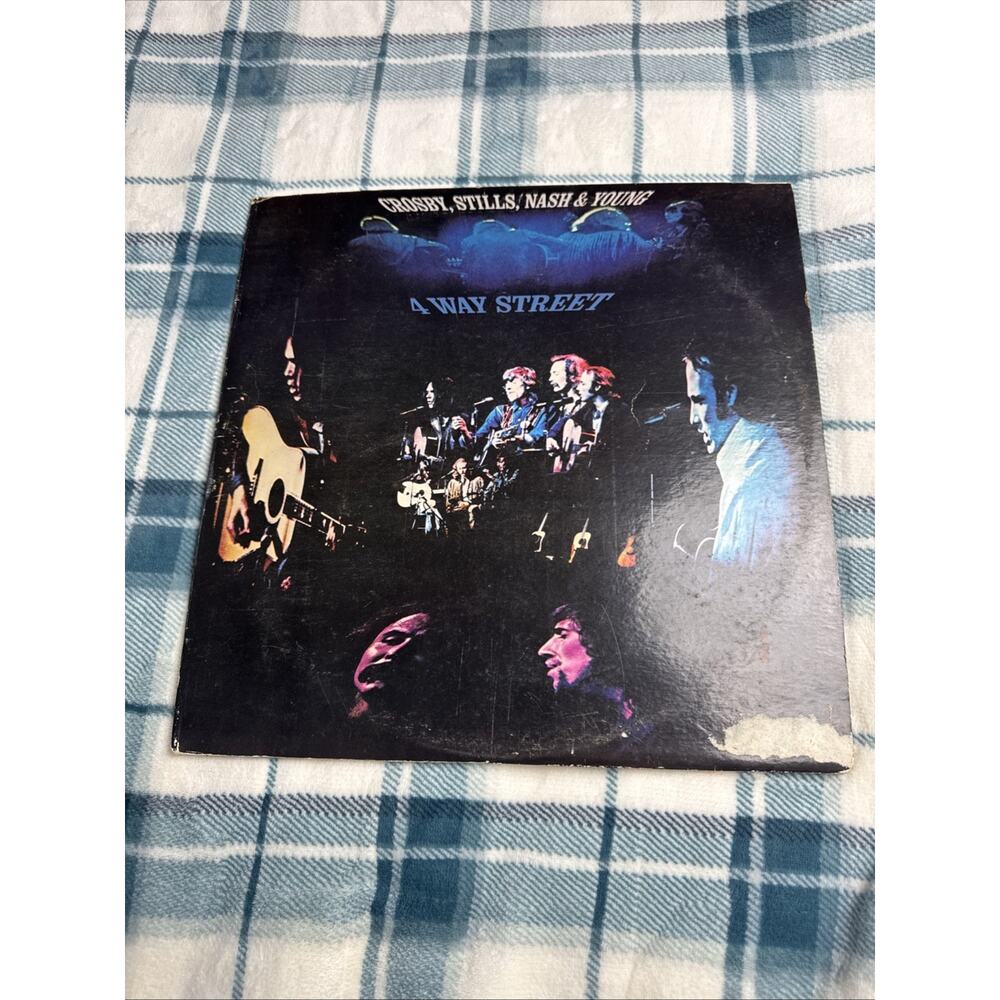 CROSBY STILLS NASH & YOUNG "4 Way Street" Atlantic SD2902 2 LP Records VG